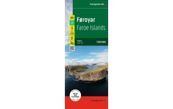 Road Maps Denmark Färöer / Føroyar, Straßen- und Freizeitkarte 1:90.000, freytag & berndt KOMPASS freytag & berndt