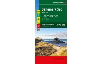 freytag & berndt Straßenkarte Dänemark Set 1:150.000 KOMPASS freytag & berndt