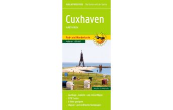 Wanderkarten Deutschland Publicpress Rad- und Wanderkarte Cuxhaven und umzu (mit Stadtplan) 1:60.000 KOMPASS freytag & berndt