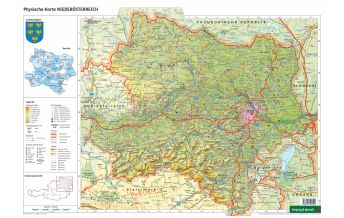 Schulhandkarten f&b Schulhandkarte - Niederösterreich 1:450.000 KOMPASS freytag & berndt