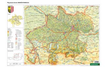 Hiking Maps f&b Schulhandkarte gefalzt - Oberösterreich 1:400.000 KOMPASS freytag & berndt