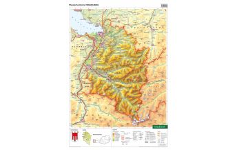 Schulhandkarten f&b Schulhandkarte Vorarlberg 1:200.000 KOMPASS freytag & berndt