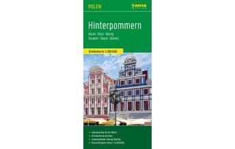 Hinterpommern, Straßenkarte 1:200.000, Höfer Verlag Freytag-Berndt und Artaria