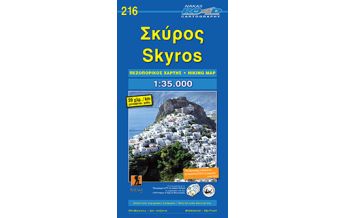 Road Maps Greece Road Editions Hiking Map 216, Skýros 1:35.000 Road Editions