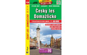 Radkarten Tschechien SHOcart Radkarte 134, Český les, Domažlicko / Oberpfälzer Wald, Taus (Radkarte 1:60.000) Shocart