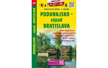 Cycling Maps Austria SHOcart Tourist Map 227, Podunajsko - západ/West, Bratislava/Pressburg 1:100.000 Shocart