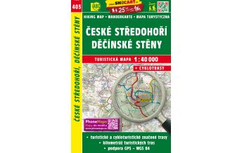 Wanderkarten Tschechien SHOCart 403, Ceske stredohori, Decinske steny 1:40.000 Shocart