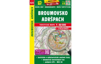 Wanderkarten SHOcart 425, Broumovsko, Adrspach 1:40.000 Shocart