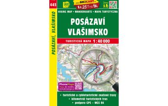 Wanderkarten Tschechien SHOCart WK 443 Tschechien - Posazavi, Vlasimsko 1:40.000 Shocart