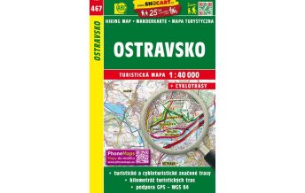Hiking Maps SHOCart 467, Ostravsko 1:40.000 Shocart