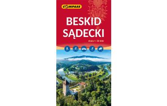 Hiking Maps Poland Compass Polen Mapa turystyczna Beskid Sądecki 1:50.000 Compass Polska