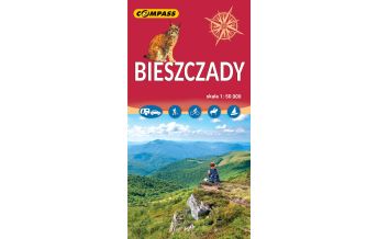 Hiking Maps Poland Compass Polen Mapa turystyczna Bieszczady 1:50.000 Compass Polska