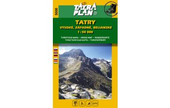 Hiking Maps Europe TatraPlan WK 5000 Slowakei - Hohe, Westliche und Belaer Tatra 1:50.000 DobroMapa-TatraPlan