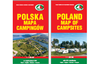 Straßenkarten Jokart Campingkarte - Polen - Karte der Campingplätze 1:750.000 Topkart