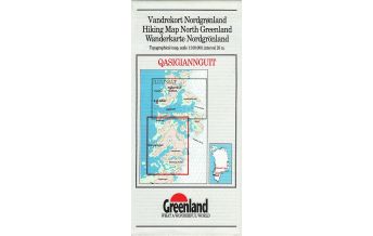 Wanderkarten Dänemark + Färöer Udvalget Wanderkarte 17 Grönland - Qasigiannguit 1:100.000 Udvalget for Vandreturisme i Grønland