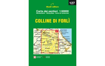 Hiking Maps Apennines Monti Editore-Wanderkarte 127, Colline di Forlì 1:50.000 Monti Editore - IGA