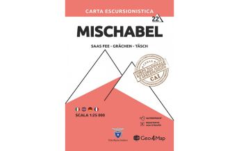 Wanderkarten Schweiz & FL Geo4Map Wanderkarte 22, Mischabel 1:25.000 Geo4map 