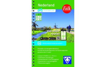 Cycling Maps Netherlands Falk Fietsatlas Nederland/Niederlande 1:75.0000 falk nederland
