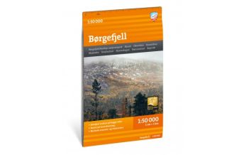 Wanderkarten Skandinavien Calazo Hiking Map Børgefjell 1:50.000 Calazo