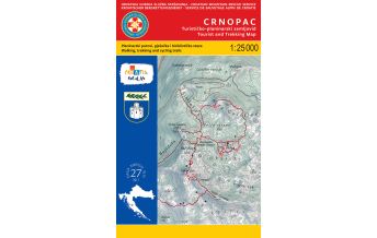 Mountainbike-Touren - Mountainbikekarten HGSS-Wanderkarte Crnopac 1:25.000 HGSS