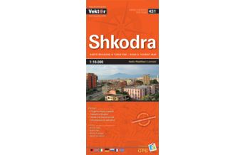 Stadtpläne Vektor Stadtplan - Shkodra 1:10.000 Vektor Editions