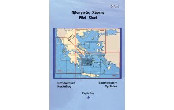 Seekarten Griechenland Eagle Ray Pilot Chart 4 - Southwest Cyclades 1:163.000 Eagle Ray Publications