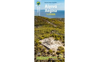 Hiking Maps Aegean Islands Anavasi Topo Island Map 10.00, Aígina/Ägina 1:25.000 Anavasi