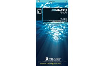 Road Maps Greece Terrain Map 318, Anáfi 1:15.000 Terrain Maps
