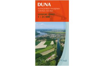 Kanusport Paulus Flusswanderkarte Donau 4, Dunaújváros - Országhatár 1:25.000 Paulus Budapest