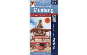 Wanderkarten Himalaya Himalayan Map House Trekking Map Nepal - NA518 - Upper & Lower Mustang 1:90.000 Himalayan MapHouse