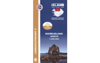 Straßenkarten Skandinavien Nordurland (Nordosten) Mal og menning