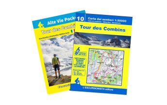 Weitwandern Escursionista Guida+Carta 10, Tour des Combins 1:30.000 L'Escursionista