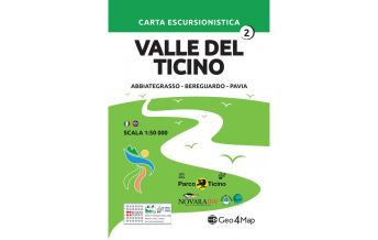 Wanderkarten Europa Geo4Map-Wanderkarte Valle del Ticino 2, 1:50.000 Geo4map