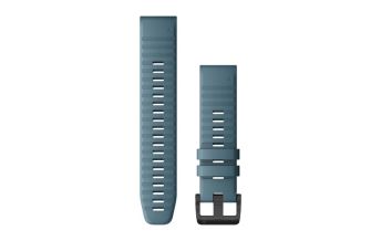 Sports & Fitness Garmin QuickFit Armband 22mm Silikon Taubenblau mit Teilen in Schwarz
 Garmin