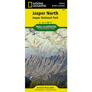 Jasper National Park National Geographic Trails Illustrated Map, 903 Jasper North 