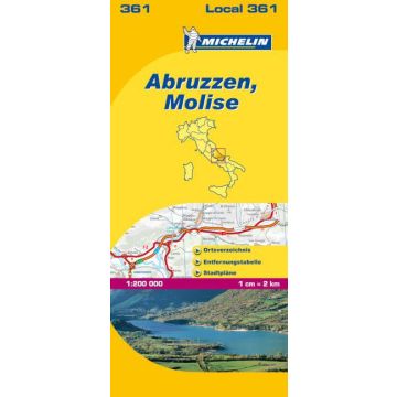 Michelin Regionalkarte 361 Italien Abruzzen Und Molise 1 0 000 Freytag Berndt