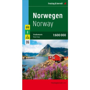 Freytag & Berndt Autokarte Norwegen 1:400.0... Hammerfest NordkapNordkap