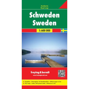 Freytag Berndt Auto Freizeitkarte Schweden 1 600 000 Freytag Berndt