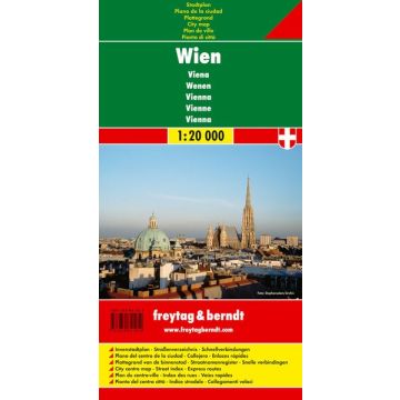 Wien Stadtplan 1 20 000 F B Stadtplane Freytag Berndt