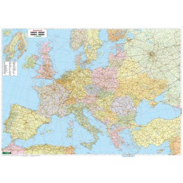 Wandkarte: Europa politisch 1:3.500.000, Poster | freytag & berndt