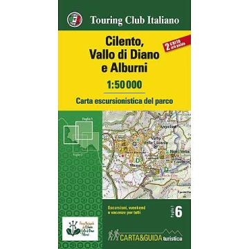 Tci Carta Escursionistica Del Parco Cilento Vallo Di Diano E Alburni 1 50 000 Freytag Berndt