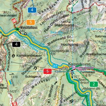 Rax Schneeberg Outdoor Pocket Wanderkarte 1 40 000 Freytag Berndt