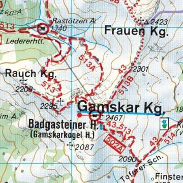 Wk 191 Gasteinertal Wagrain Raurisertal Grossarltal Wanderkarte 1 50 000 Freytag Berndt