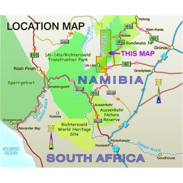 Fish River Canyon Map Slingsby Hiking Map Fish River Canyon (Namibia) 1:40.000 | Freytag&Berndt