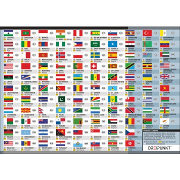  Staaten der Erde: 196 Staaten der Erde mit Flaggen,  Hauptstädten und Länderkennzeichen: 9783864483615: Schulze, Michael: Books