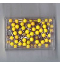 Poster und Wandkarten Stecknadeln 100 Stk. gelb Albert GmbH & Co