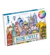 Travel Literature Colorful World Weltreise - Der Postkartenblock Frech-Verlag GmbH + Co. Druck KG