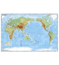 Weltkarten Weltkarte pazifikständisch physisch 1:38.000.000 Stiefel GmbH