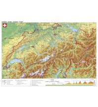 Poster und Wandkarten Schweiz physisch 1:400.000 Stiefel GmbH