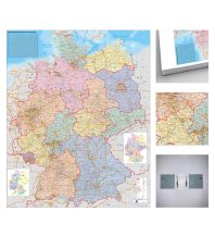 Deutschland Organisationskarte zum Pinnen auf EasyPrint - Platte mit Wandhalterung Stiefel GmbH